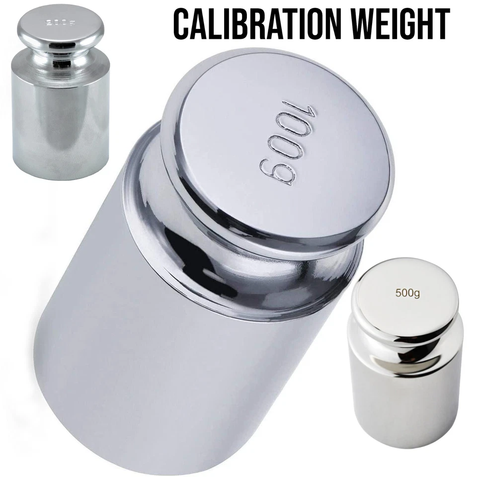 TRIMMING SHOP Scale Calibration Weight 100g 200g 500g Chrome Plated Precise for Digital Scale