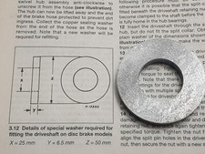 CLASSIC MINI DRIVE SHAFT BEARING SETTING TOOL HAYNES MANUAL FITTING WASHER ROVER