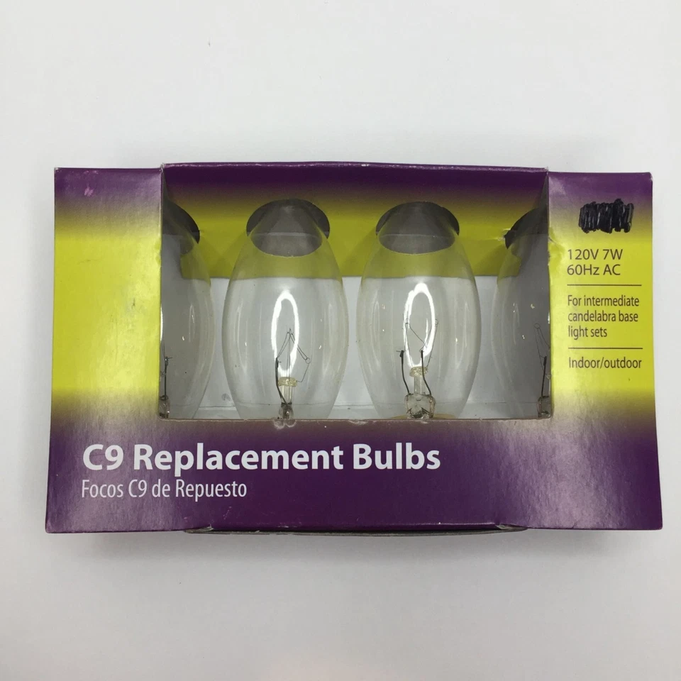 Light Keeper Pro 2 Packs 4 C9 Replacement Bulbs 120V 7W 60Hz AC Indoor Outdoor - Image 3 of 4