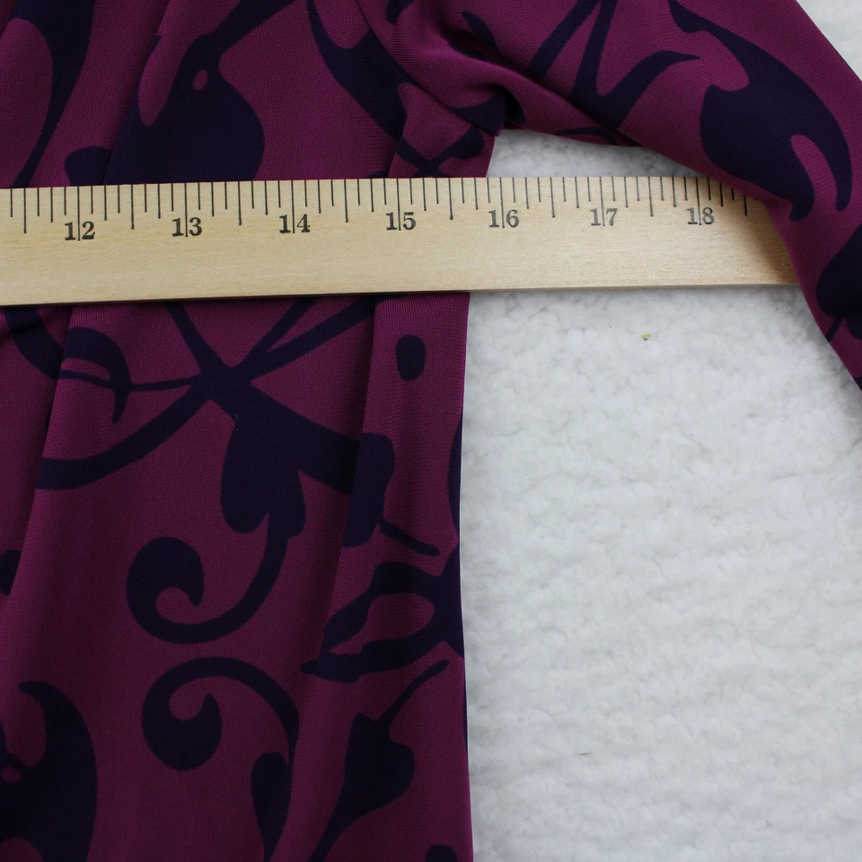 Narciso Rodriguez Design Nation Stretch Knit Top Blouse Women's Size XS Purple - Image 4 of 4