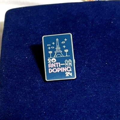 PARIS 2024 OLYMPIC GAMES  CANADA ANTI -DOPING PIN/DATED/ EIFFEL TOWER/MAPLE LEAF