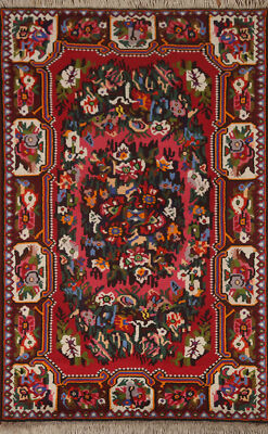 Victorian Style Traditional Floral Rug 4x5 Handmade Wool Carpet