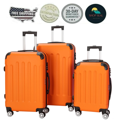 Juego Set De Maletas De Viaje Con Ruedas 3 Piezas Con Bloqueo TSA Calidad  Top | eBay