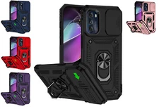 Tempered Glass /Protective Ring Cover Case For Motorola Moto G 5G 2022 XT2213DL