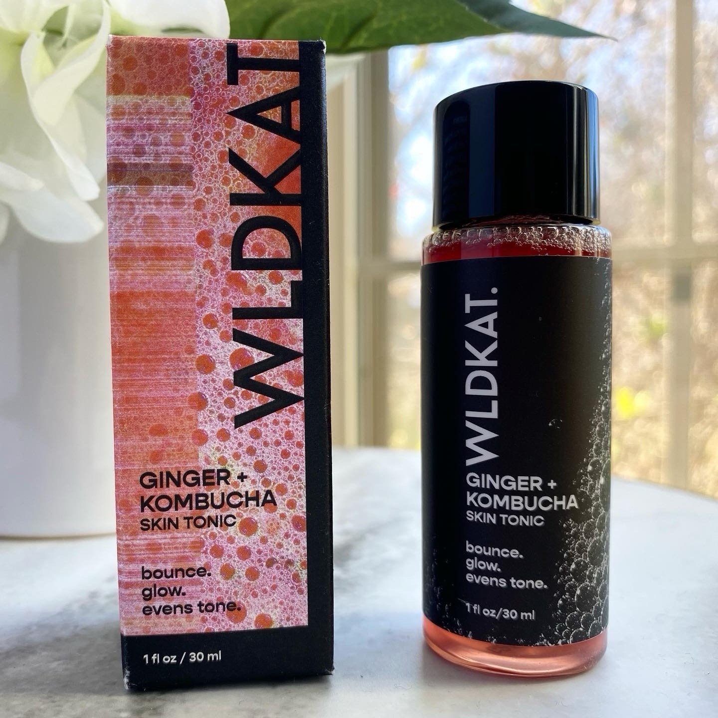 WLDKAT Ginger + Kombucha Skin Tonic Toner Glycolic Acid 1 fl oz / 30 ml
