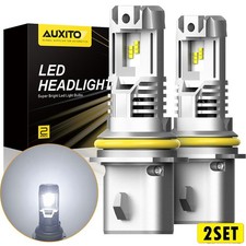 Auxito 9007 Hb5 Headlight Led Bulb 24000lm Highlow Beam 6500k White Canbus M