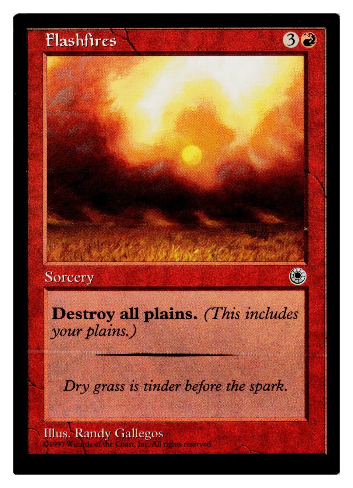 Flashfires Uncommon Portal Magic: The Gathering Lightly Played