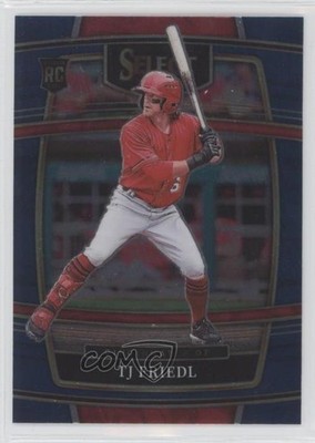 2022 Panini Select Concourse Retail Blue Prizm TJ Friedl #11 Rookie RC e9p