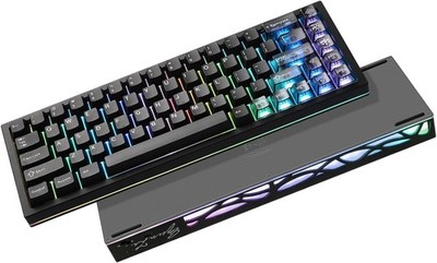 YUNZII AL65 Wireless Mechanical Keyboard Aluminum QMK/VIA (Gateron Zero, Black)