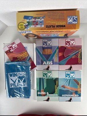 Winsor Pilates Power Sculpting with Resistance Kit with BAND + 4x DVDs Lot