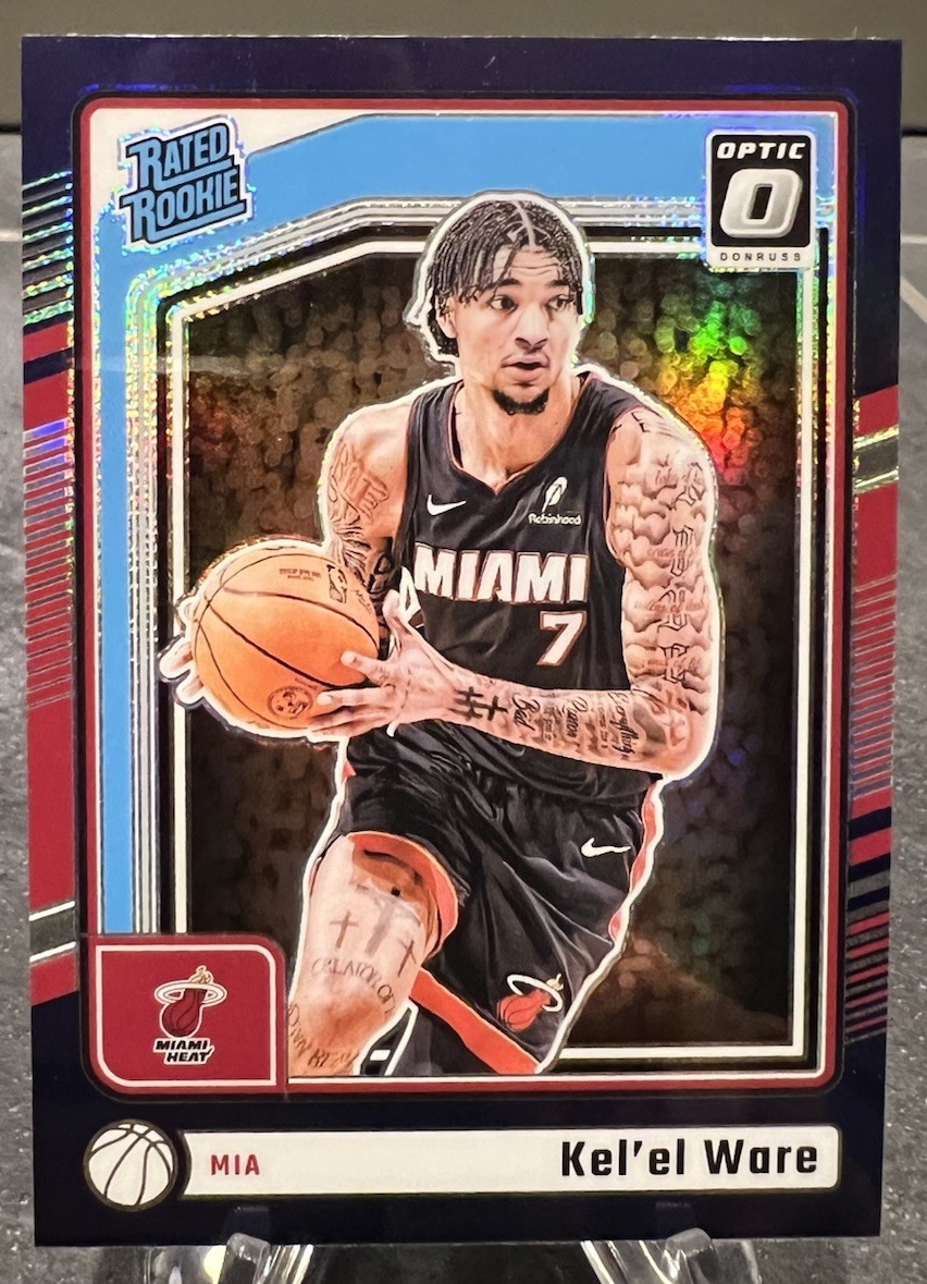 2024-25 Kel'el Ware Panini Donruss Optic Purple Holo Rated Rookie #280 Heat