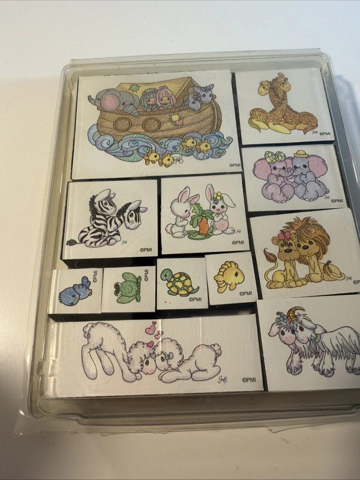 Juego de estampillas de goma Precious Moments Noahs ArkFoam de colección Foto 2 de 4