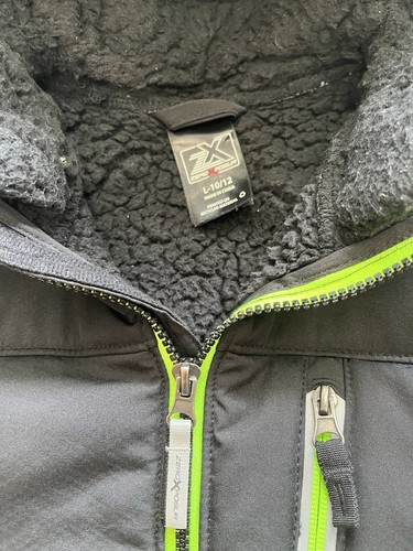 Boys ZeroXposur Winter Coat Size L 10/12 Black /Green - Picture 13 of 14