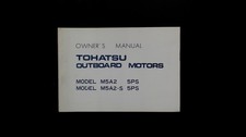 Motori Fuoribordo Tohatsu M5A2 Manuale Proprietario Modello 5cv Guida Vintage