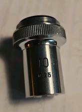 Microscope Objective 10X 0.25 Lens Made in Japan