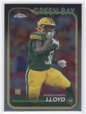#251 2024 Topps Chrome BASE MarShawn Lloyd RC Packers