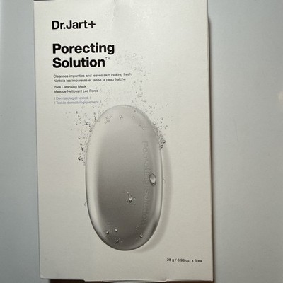 Dr.Jart+ Porecting Solution Face Sheet Mask 0.98oz X 5 each Exp 5/2027 Sealed