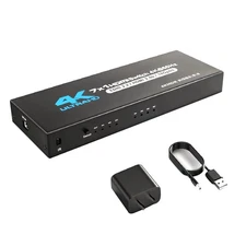 7 in 1 out HDMI2.0 Switcher with IR Remote 4K@60Hz HDMI 2.0 7x1 Support HDR new