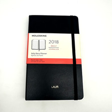 Moleskine 2018 Daily Diary Planner Hard Cover Black Journal Day per Page New