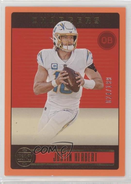 2023 Panini Legacy Orange 24/199 Justin Herbert #53 1aj