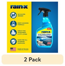  2 pack Rain-x Waterless Car Wash  Rain Repellent 32 fl oz, - 620100W