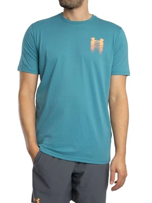 Under Armour Herren Locker geschnittenes T-Shirt mit verschwommenem Logo auf der - Bild 1 von 4