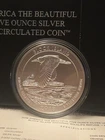 2018 P 5 oz .999 Silver Matte ATB Block Island Rhode Island COA COMPLETE