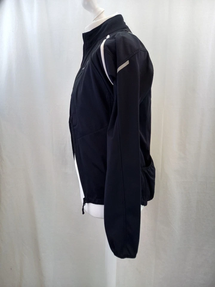 Endura Black Zip Front Top Detachable Long Sleeves Stretchy Cycling Top Size M E - Image 4 of 4