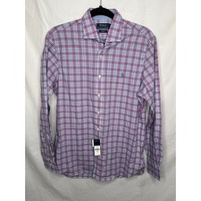 NWT Polo Ralph Lauren Long Sleeve Dress Shirt Pink Plaid Classic Stretch Size S