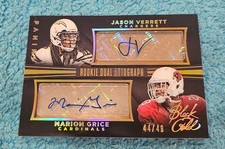 2014 Panini Black Gold Rookie Dual Autograph Verrett Grice 44/49