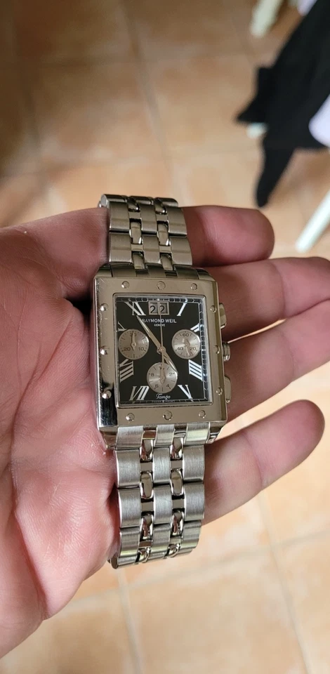 Raymond Weil Reloj Cronógrafo de Cuarzo para Hombre 4881-ST-00209 Tango Acero Esfera Negra Foto 3 de 4