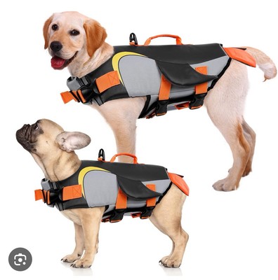 Kuoser Dog Life Jacket Vest Penguin Shape Swimming Best High Visibility Float XL