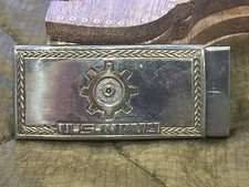 Vintage US Navy Engineman Belt Buckle - Philippines Made - Vietnam / 1960s