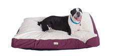 Dog Bed Waterproof Soft Removable Plush Cover Non Skid Base Large 7 in Thick