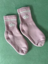 Alo Yoga Unisex Half-Crew Throwback Socks in Size Small Sweet Pink