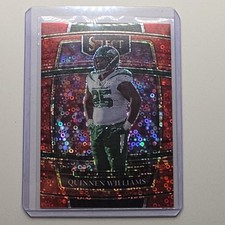 2021 Panini Select Quinnen Williams Red Disco Prizm #27 /49 Jets NFL