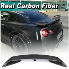 Real Carbon Fiber Rear Trunk Spoiler Wing Fit for Nissan R35 GT-R GTR 2009-2015