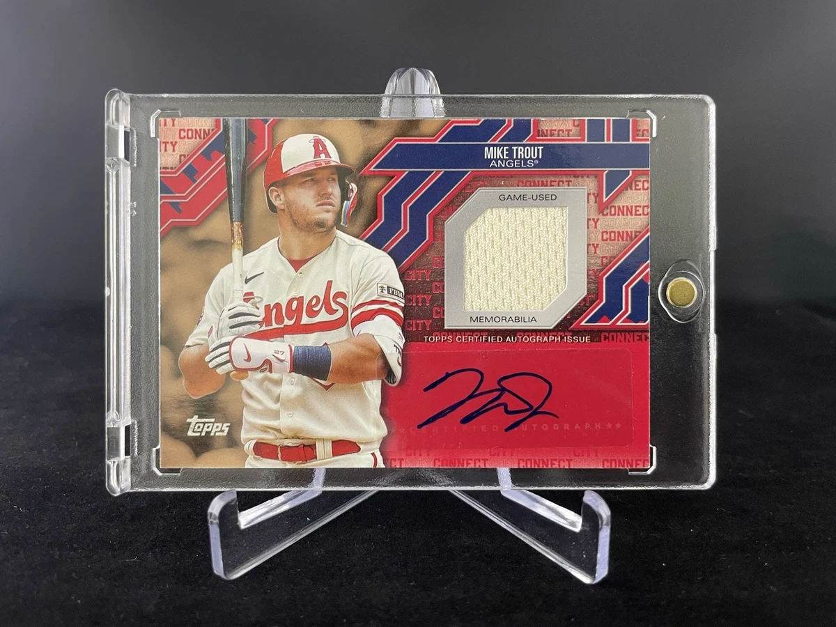 Mike Trout Autographed Baseball Sports Trading Cards & Accessories
