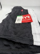 NEW W Tag TYR Red Line Womens Mesh Shorts with Pockets FMS5A Black Size M - 25