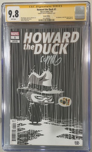 Howard The Duck #1 Young Variant CGC SS 9.8 Signed By Skottie Young