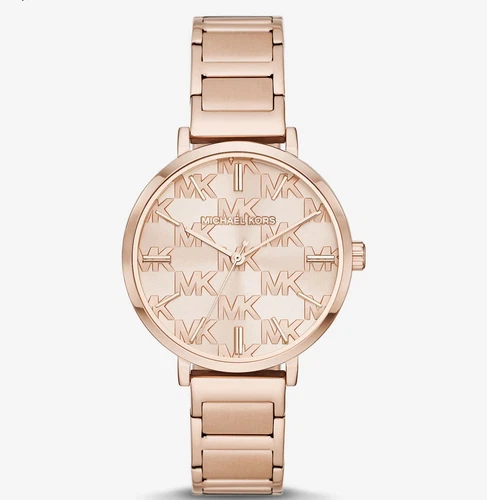 OROLOGIO DA DONNA MICHAEL KORS MK4713 QUADRANTE ORO ROSA BRACCIALE ACCIAIO NUOVO IN SCATOLA
