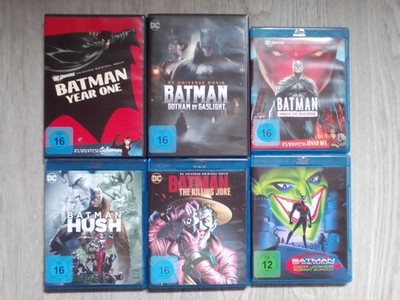 Batman Filme Sammlung (Blu Ray, DVD; Under the Red Hood, Killing Joke, Hush)