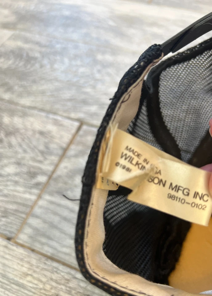 Gorra de béisbol de felpa de oso negro sombrero Chicago Bears cabeza vintage EE. UU. Wilkinson años 80 Foto 2 de 4