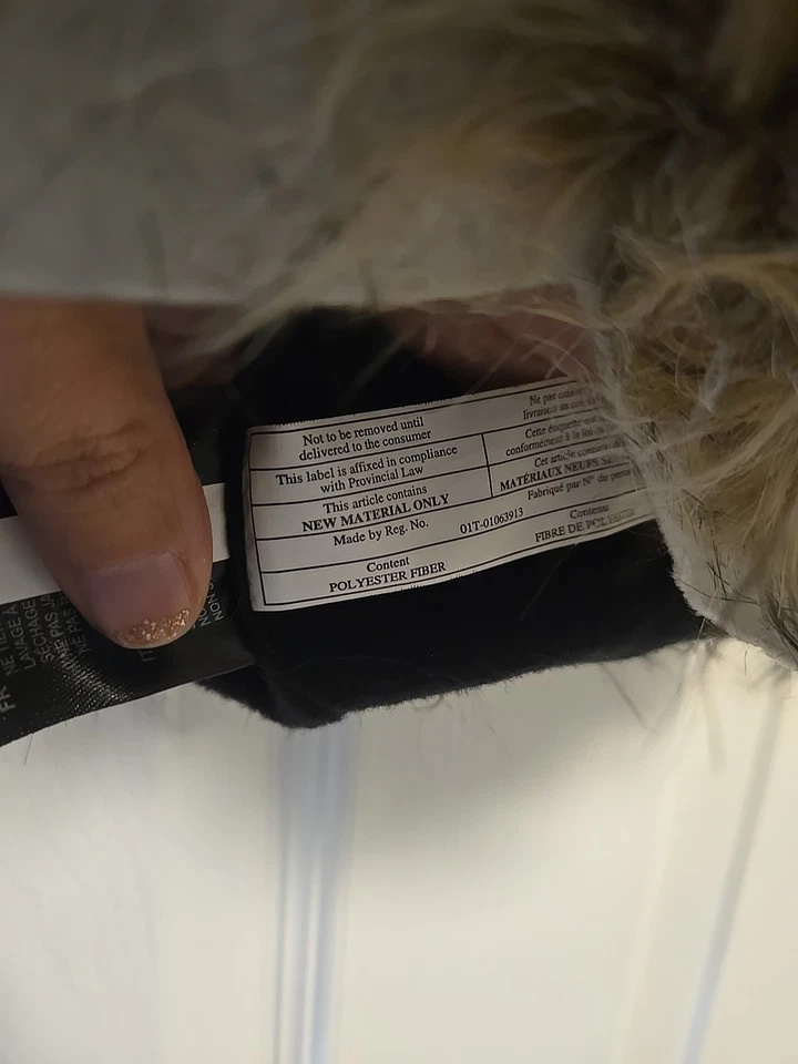 Leg Avenue Faux Fur Monster Hood Hat Cosplay Costume Furry Horns Eyes Adult Y2k - Image 4 of 4