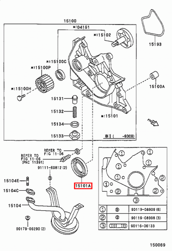Genuine Hilux LN167 LN166 LN165 LN157 LN155 2L 5L 3L Front Crankshaft Oil Seal - Picture 11 of 20