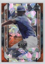2021 Leaf Metal Draft Orange Crystals /3 Jaden Hill #BA-JH1 Auto 1o3y