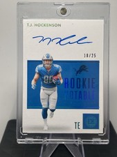 2019 Encased T.j. Hockenson Rookie Notable Signatures /25 Auto #RNS-TJH