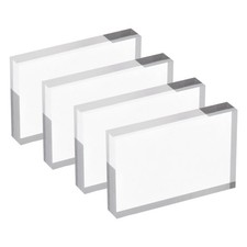 Acrylic Stamp Block 4 Pack Clear Stamping Block Mountings 2.4"x1.6"