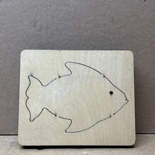 1 Ellison AccuCut Die 6" x 5", Fish #2