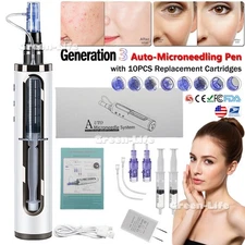 Water Injection Pen Mesotherapy Gun 10Pcs Replacement Needles 9/12/24/36/42 Pins